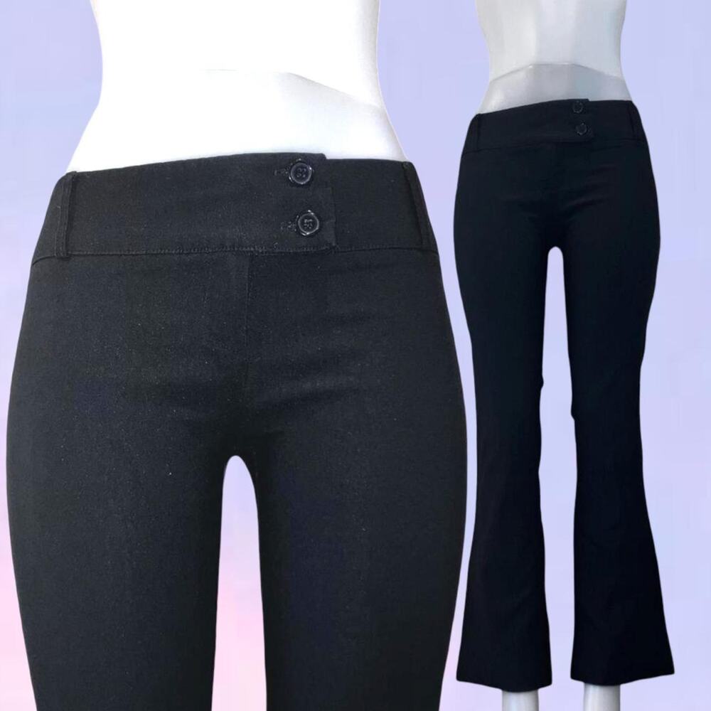 Vintage 90s y2k black flare pants